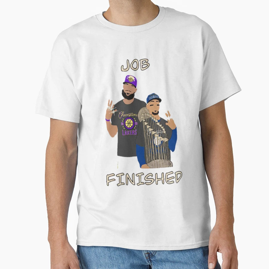 Job Finished City Champions T-Shirt - Graphic Print Men Women - T-Shirt, Sweatshirt, Hoodie
