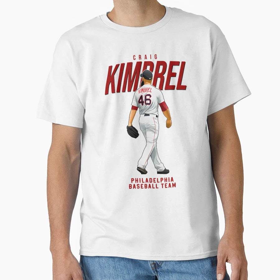 Craig Kimbrel 46 Philadelphia Baseball T-Shirt - Aesthetic Graphic Unisex - T-Shirt, Sweatshirt, Hoodie