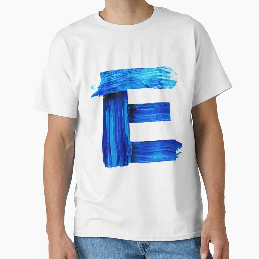 Letter E T-Shirt - Novelty Apparel for Adults - T-Shirt, Sweatshirt, Hoodie