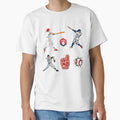 Illustrations Designed Baseball Fans T-Shirt - Minimalist Print Unisex - T-Shirt, Sweatshirt, Hoodie