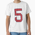 Number 5 T-Shirt - Minimalist Print for Adults - T-Shirt, Sweatshirt, Hoodie