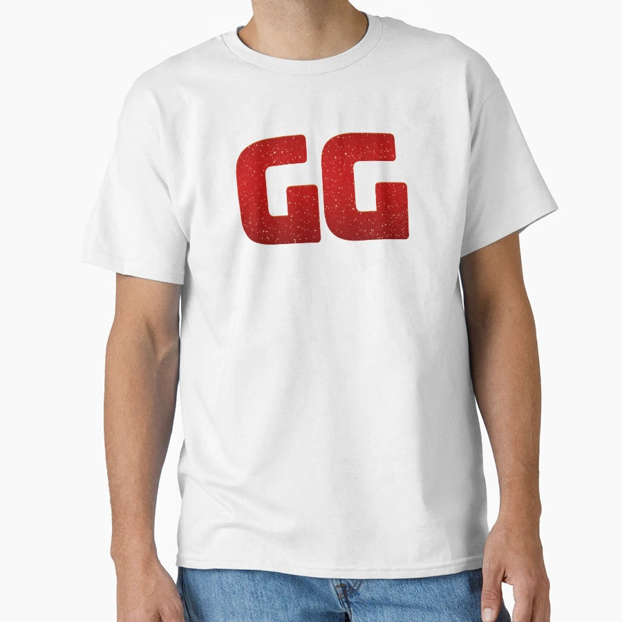 Gg Good Game Deep Red T-Shirt - Fun Novelty Design for Adults - T-Shirt, Sweatshirt, Hoodie