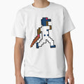 Minnesota Pixel Baseball Player T-Shirt - Casual Everyday Wear Men Women - T-Shirt, Sweatshirt, Hoodie