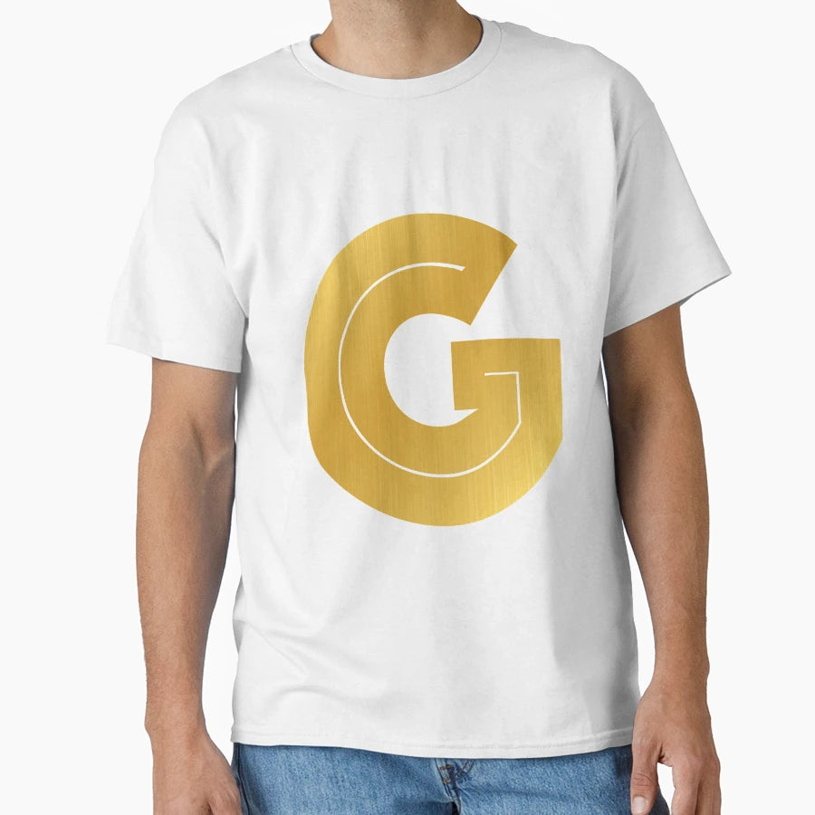G Letter Golden Initials Serie T-Shirt - Novelty Apparel Men Women - T-Shirt, Sweatshirt, Hoodie