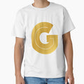 G Letter Golden Initials Serie T-Shirt - Novelty Apparel Men Women - T-Shirt, Sweatshirt, Hoodie
