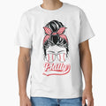 Philly Baseball Fans Messy Bun T-Shirt - Unique Graphic Unisex - T-Shirt, Sweatshirt, Hoodie