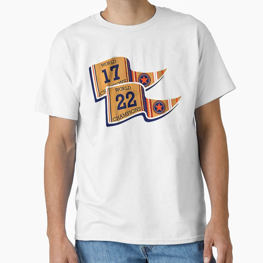 Houston Championship Pennants T-Shirt - Casual Everyday Wear Men Women - T-Shirt, Sweatshirt, Hoodie