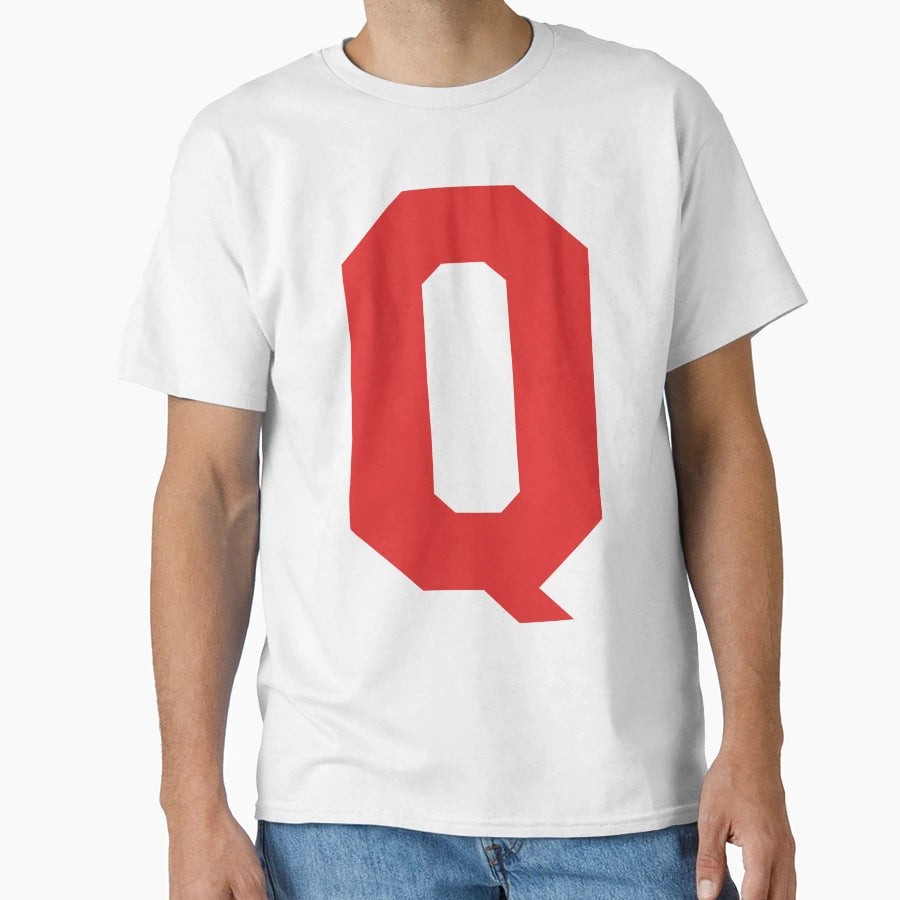 Alphabet Red Q Sports Letter Q T-Shirt - Fun Novelty Design Men Women - T-Shirt, Sweatshirt, Hoodie