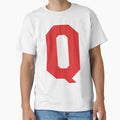 Alphabet Red Q Sports Letter Q T-Shirt - Fun Novelty Design Men Women - T-Shirt, Sweatshirt, Hoodie