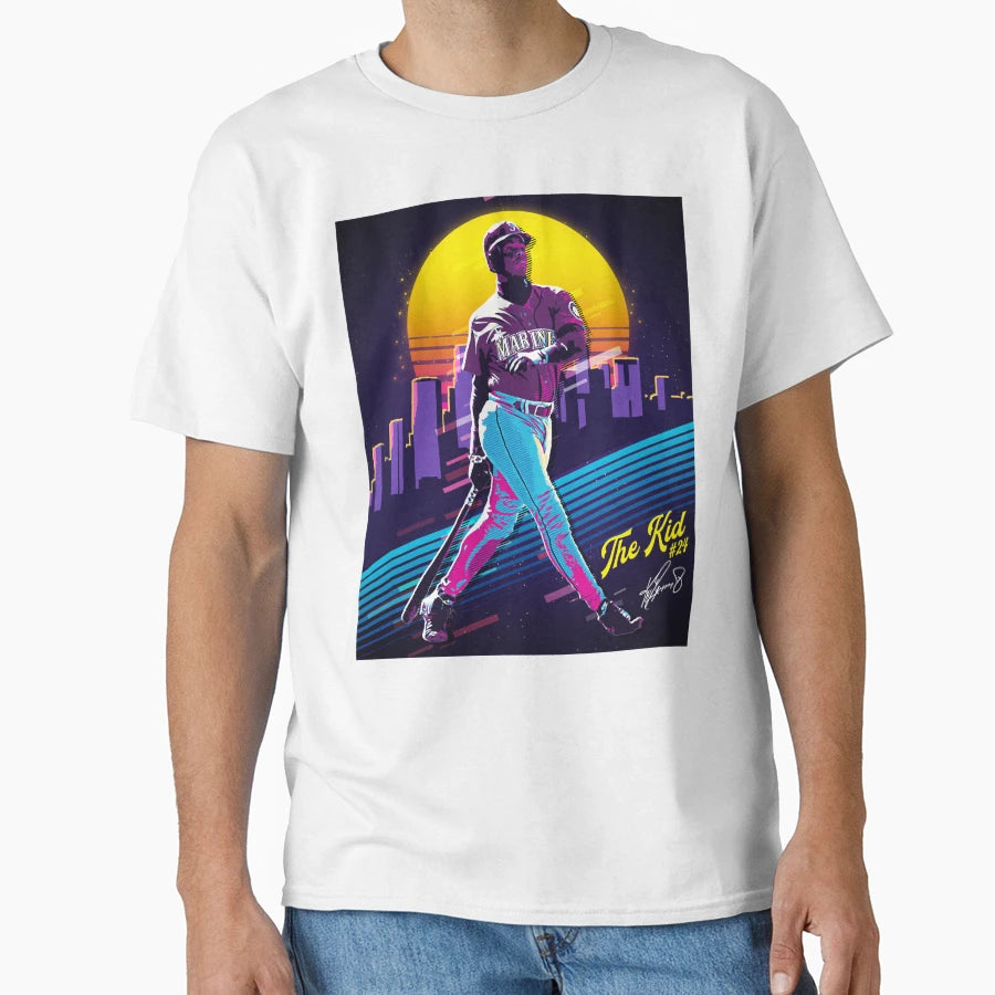 Ken Griffey Jr Baseball 80S 90S Rap T-Shirt - Custom Art Print for Adults - T-Shirt, Sweatshirt, Hoodie