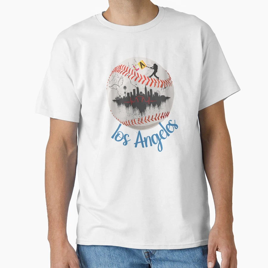 Los Angeles Baseball City Angels L T-Shirt - Aesthetic Graphic Unisex - T-Shirt, Sweatshirt, Hoodie