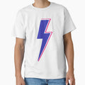 Blue Lighting Bolt T-Shirt - Novelty Apparel Unisex - T-Shirt, Sweatshirt, Hoodie