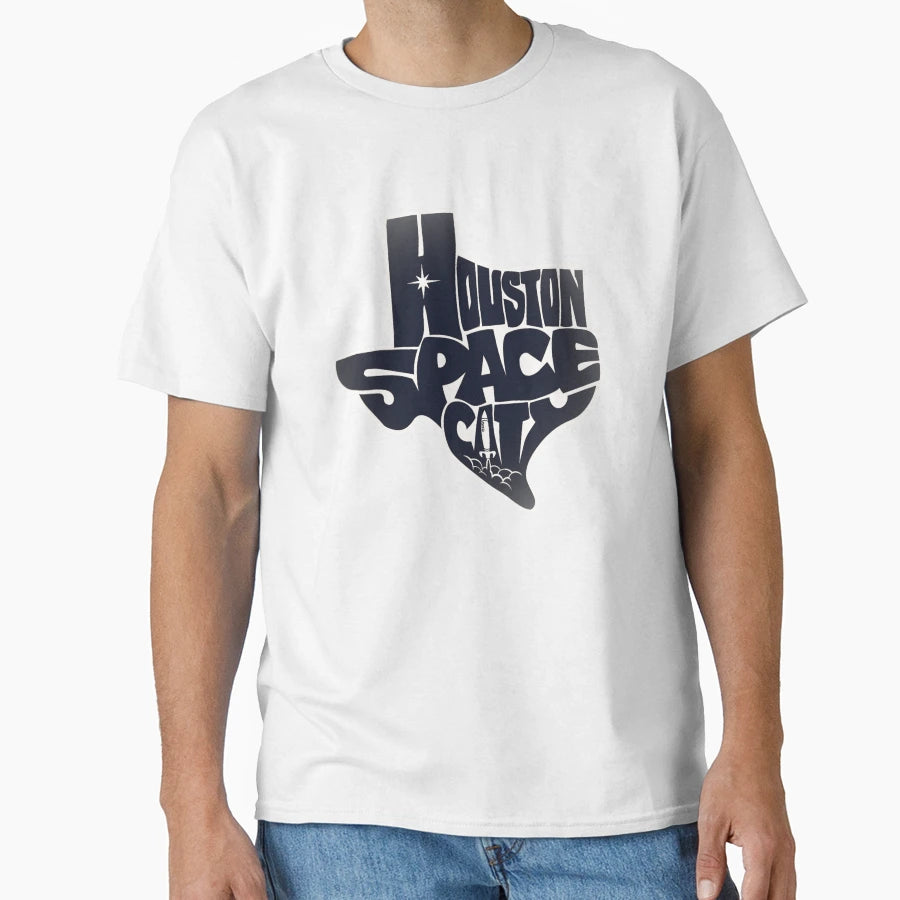 Houston Space City T-Shirt - Graphic Print Men Women - T-Shirt, Sweatshirt, Hoodie