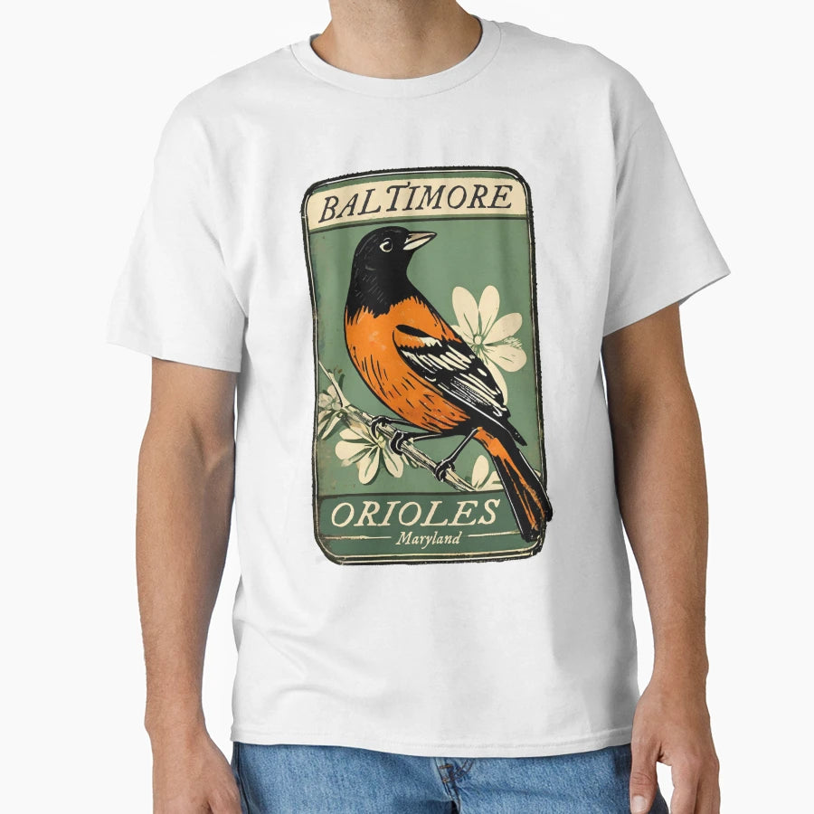 Baltimore Orioles Represents Maryland T-Shirt - Graphic Print Unisex - T-Shirt, Sweatshirt, Hoodie
