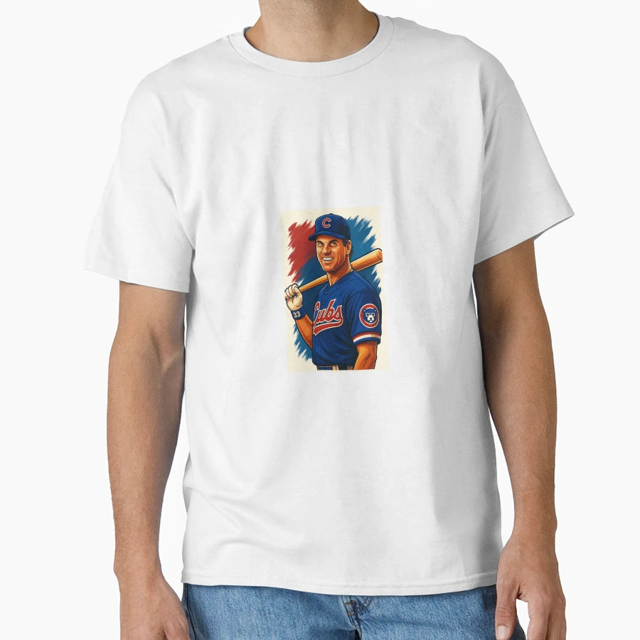 Ryne Sandberg 23 Baseball T-Shirt - Custom Art Print Men Women - T-Shirt, Sweatshirt, Hoodie