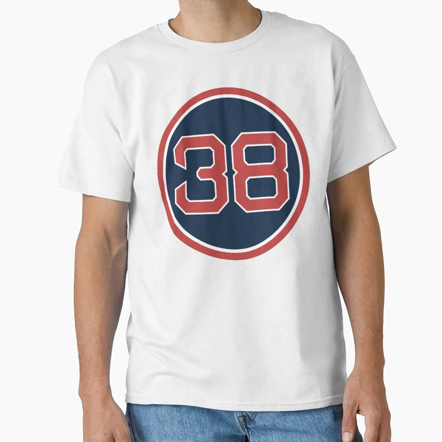 Curt Schilling 38 Jersey Number T-Shirt - Trendy Graphic Unisex - T-Shirt, Sweatshirt, Hoodie