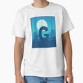 Letter G Blue Sky Night T-Shirt - Casual Everyday Wear for Adults - T-Shirt, Sweatshirt, Hoodie