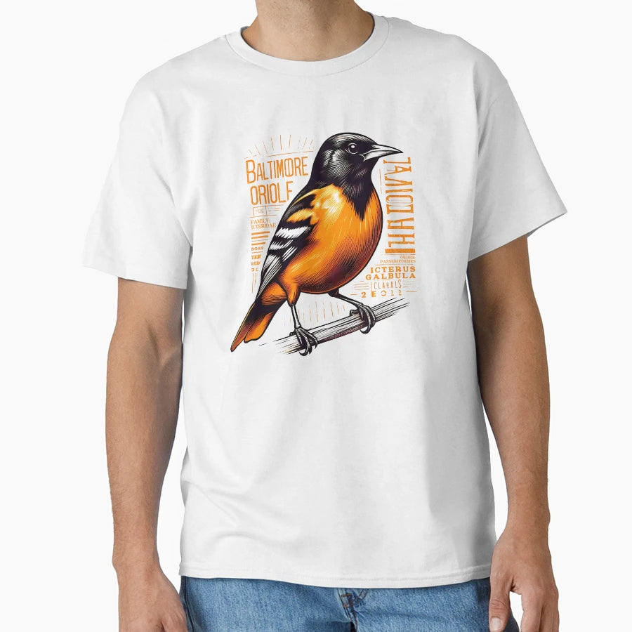 Baltimore Oriole 5 T-Shirt - Unique Graphic for Adults - T-Shirt, Sweatshirt, Hoodie