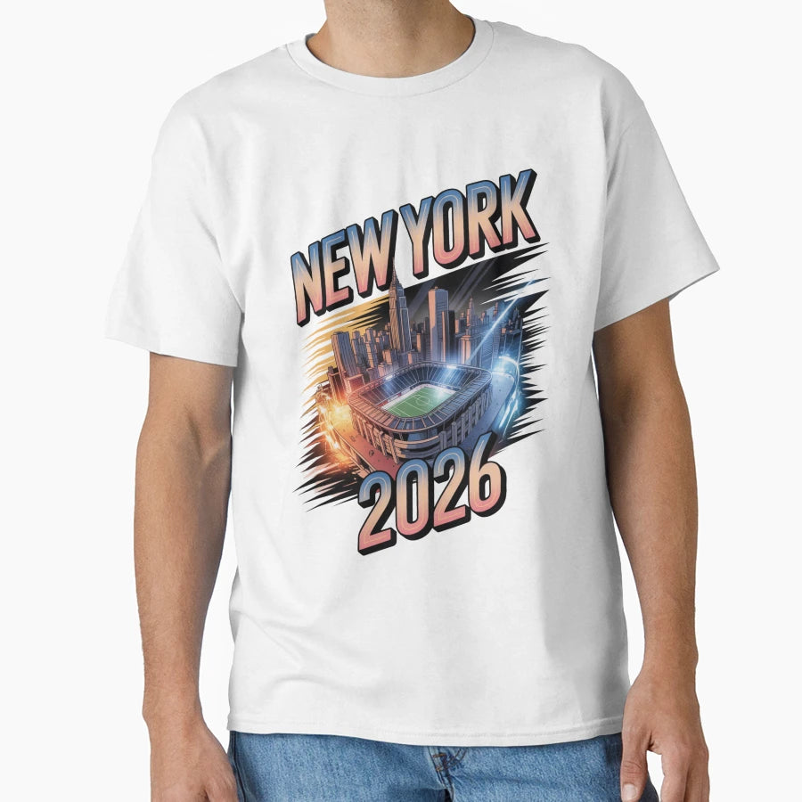 New York 2026 Metlife Stadium Skyline V14 T-Shirt - Streetwear Style Unisex - T-Shirt, Sweatshirt, Hoodie