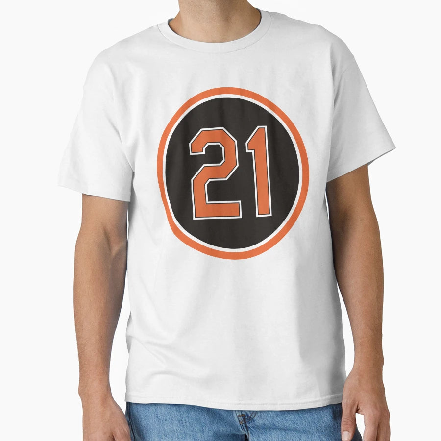 Nick Markakis 21 Jersey Number T-Shirt - Minimalist Print for Adults - T-Shirt, Sweatshirt, Hoodie