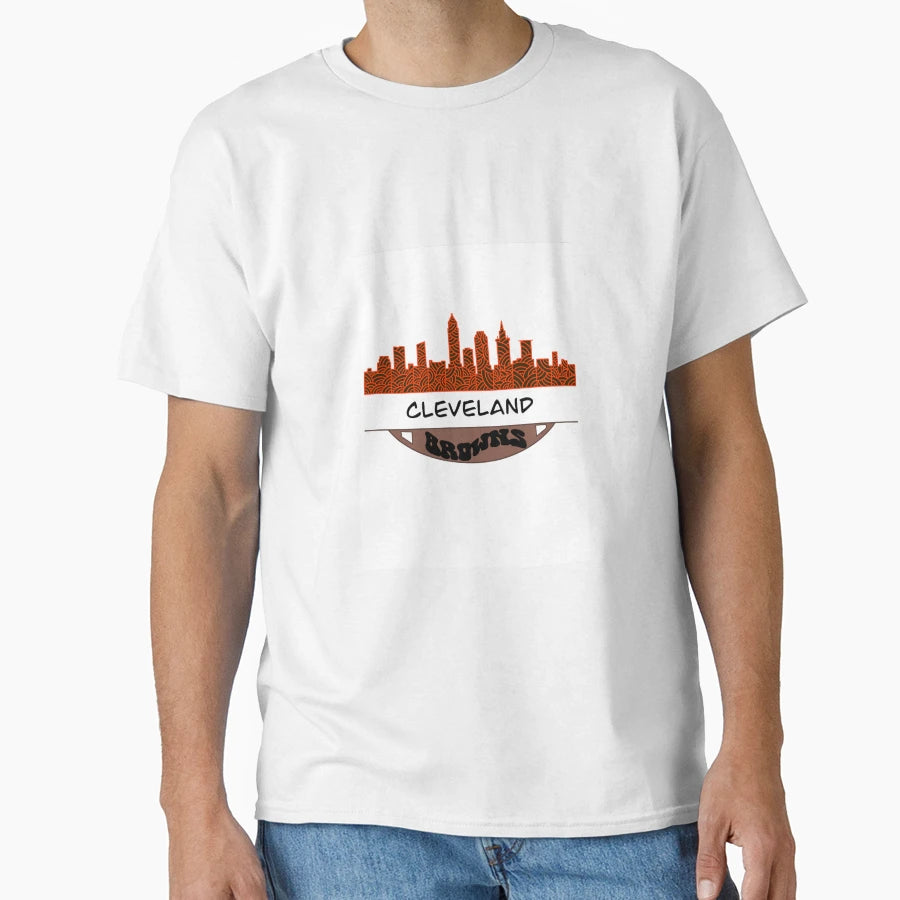Cleveland Cityscape T-Shirt - Minimalist Print Men Women - T-Shirt, Sweatshirt, Hoodie
