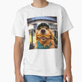 Golden Retriever Enjoying Ballgame T-Shirt - Streetwear Style for Adults - T-Shirt, Sweatshirt, Hoodie