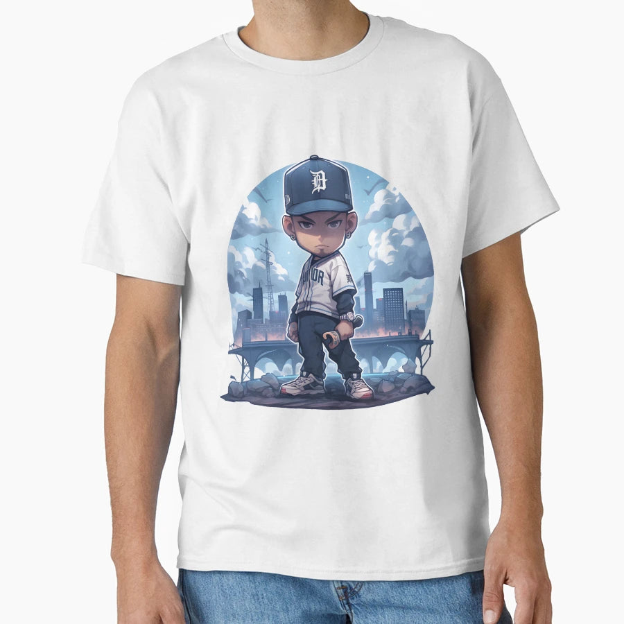 Eminem Cartoon Character T-Shirt - Streetwear Style for Adults - T-Shirt, Sweatshirt, Hoodie
