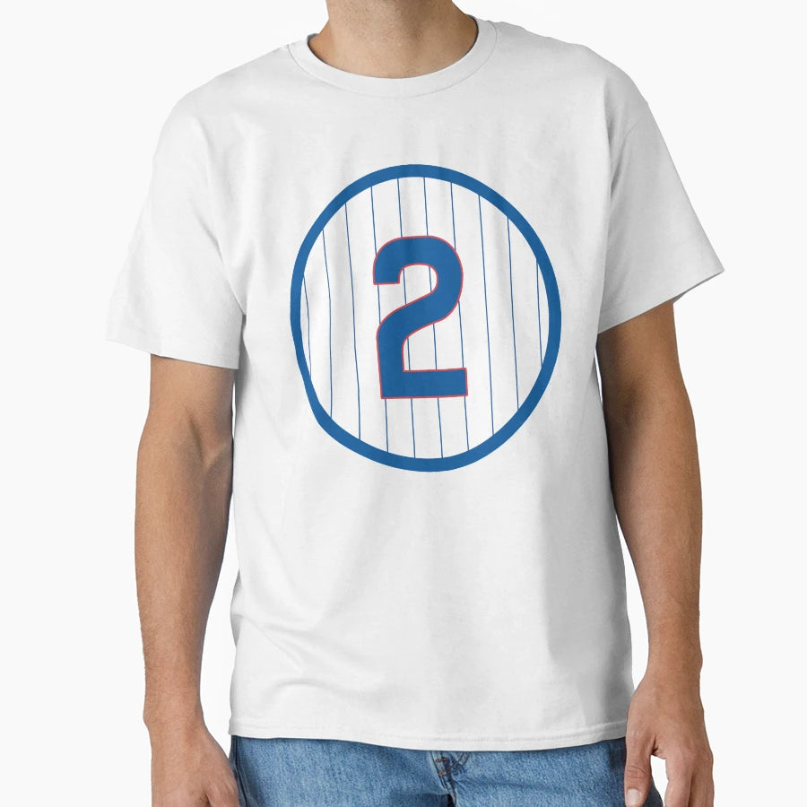 Nico Hoerner 2 Jersey Number T-Shirt - Custom Art Print Men Women - T-Shirt, Sweatshirt, Hoodie