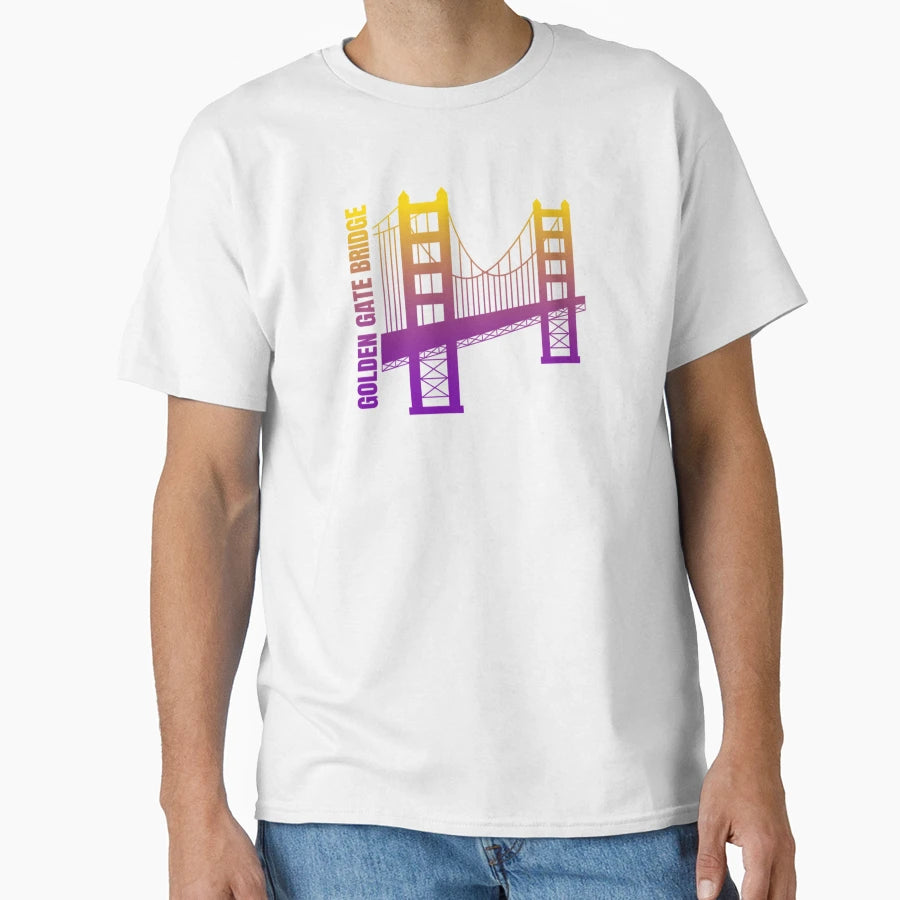 Golden Gate Bridge San Francisco T-Shirt - Fun Novelty Design Unisex - T-Shirt, Sweatshirt, Hoodie