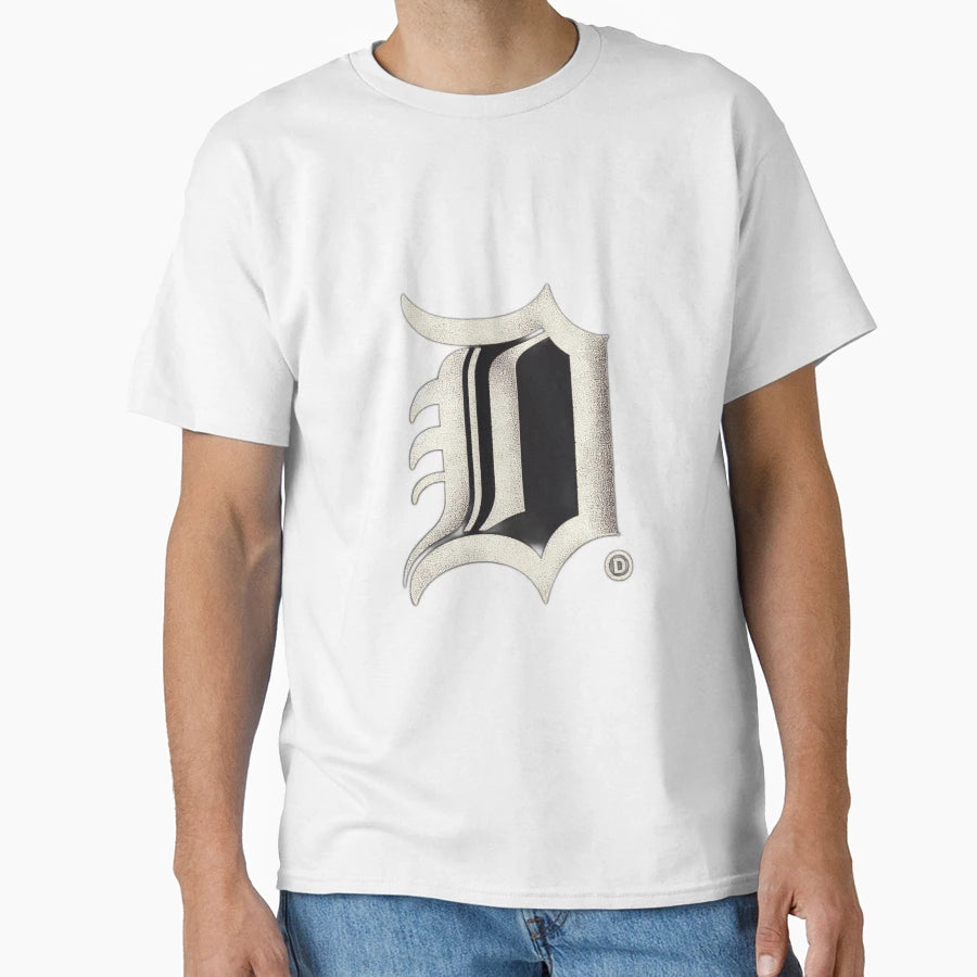 Detroit Old English D T-Shirt - Custom Art Print Men Women - T-Shirt, Sweatshirt, Hoodie