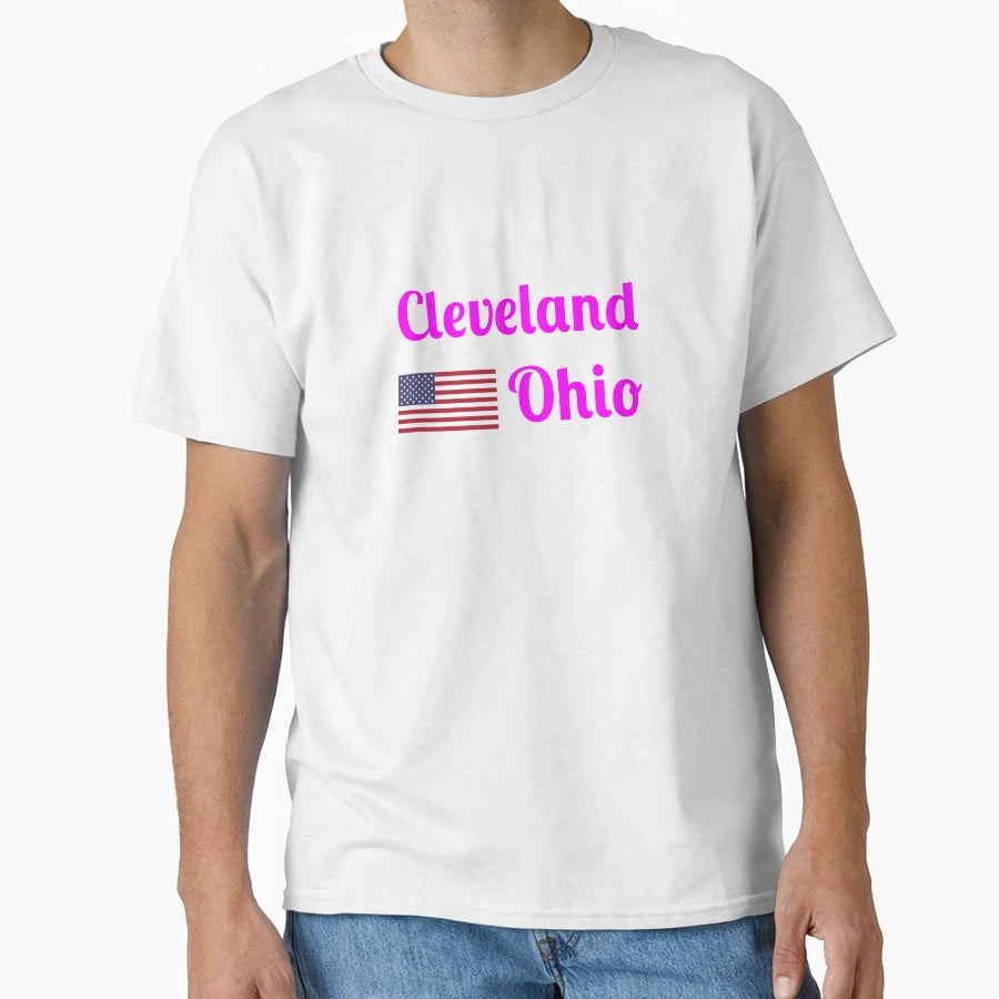 Cleveland Ohio Stylish Prints T-Shirt - Casual Everyday Wear Men Women - T-Shirt, Sweatshirt, Hoodie