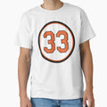 Eddie Murray 33 Jersey Number T-Shirt - Novelty Apparel for Adults - T-Shirt, Sweatshirt, Hoodie