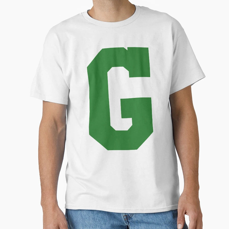 Alphabet Green G Sports Letter G T-Shirt - Novelty Apparel for Adults - T-Shirt, Sweatshirt, Hoodie