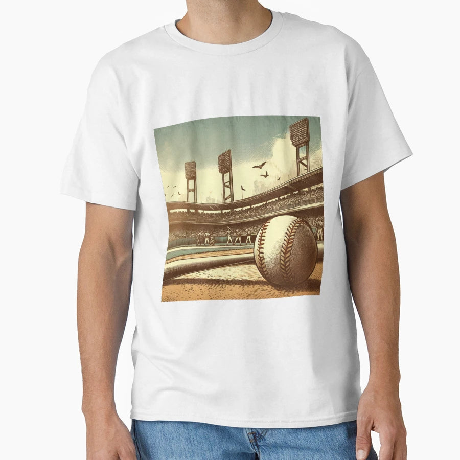 Baseball View T-Shirt - Trendy Graphic Men Women - T-Shirt, Sweatshirt, Hoodie