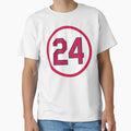Whitey Herzog 24 Jersey Number T-Shirt - Casual Everyday Wear Men Women - T-Shirt, Sweatshirt, Hoodie