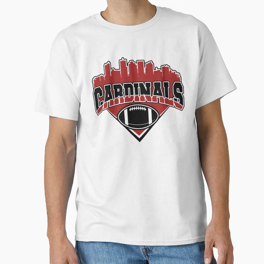 Cardinals Football Skyline Football Team T-Shirt - Unique Graphic Unisex - T-Shirt, Sweatshirt, Hoodie