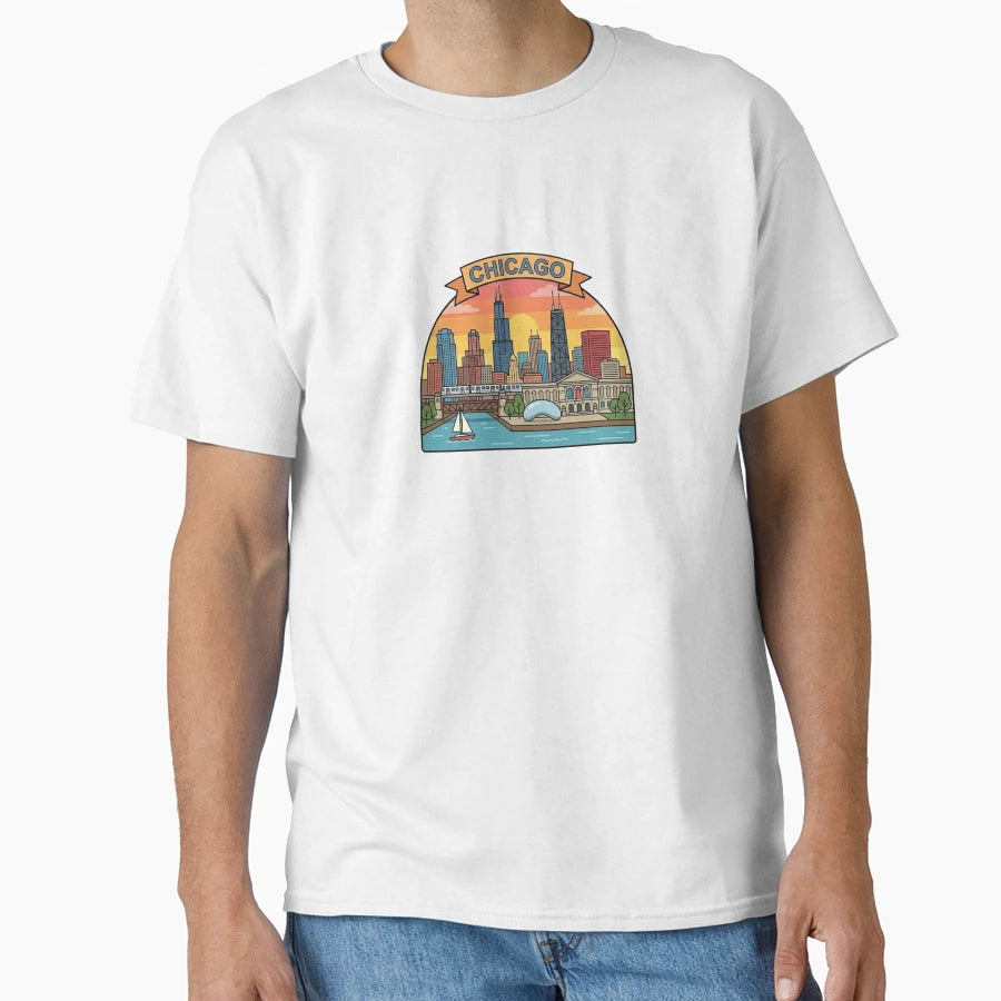 Chicago T-Shirt - Novelty Apparel Men Women - T-Shirt, Sweatshirt, Hoodie
