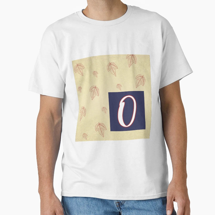 Letter O Autumn Season T-Shirt - Minimalist Print for Adults - T-Shirt, Sweatshirt, Hoodie