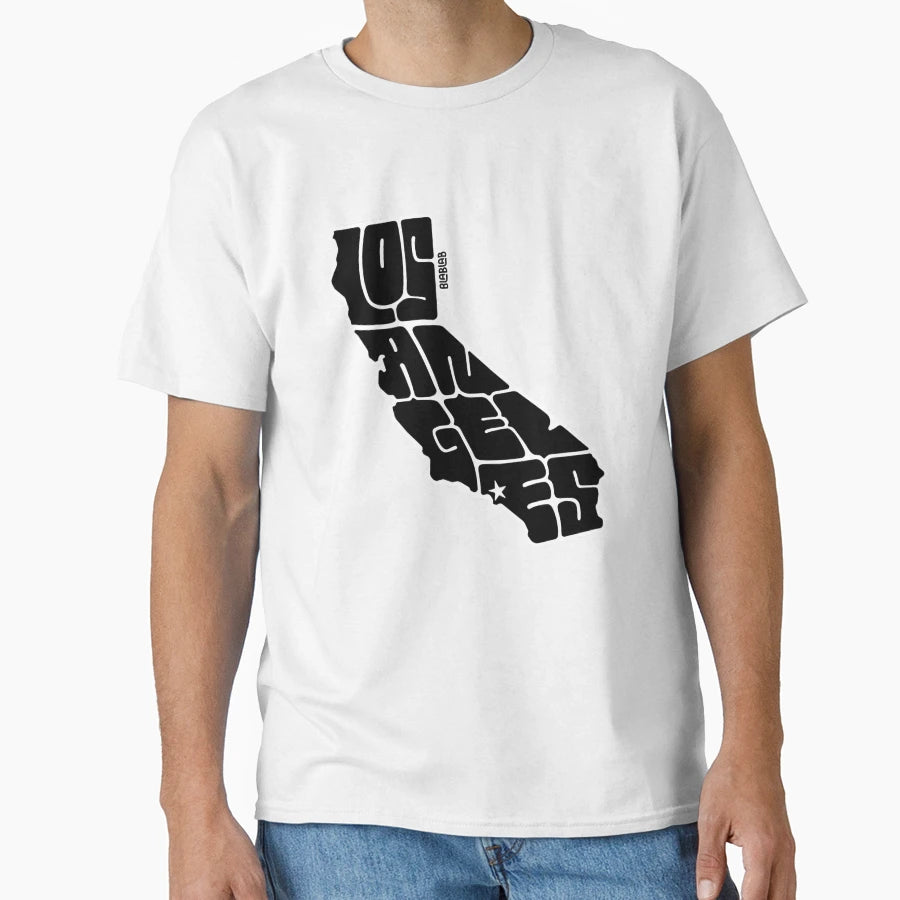 Los Angeles California City Typography T-Shirt - Novelty Apparel Men Women - T-Shirt, Sweatshirt, Hoodie