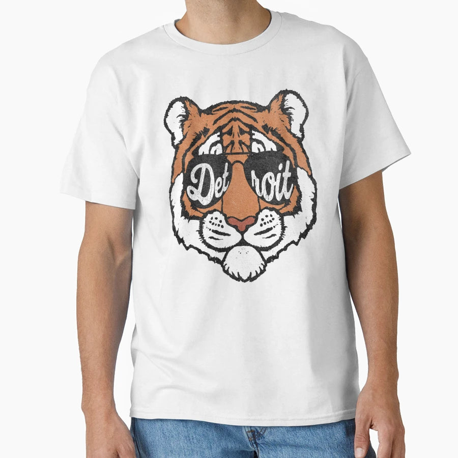 Grunge Detroit Baseball T-Shirt - Graphic Print Unisex - T-Shirt, Sweatshirt, Hoodie