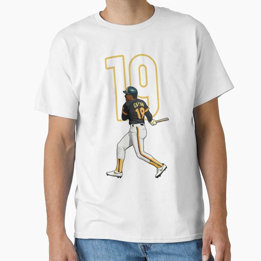 Tony Gwynn San Diego 19 Number T-Shirt - Casual Everyday Wear Unisex - T-Shirt, Sweatshirt, Hoodie