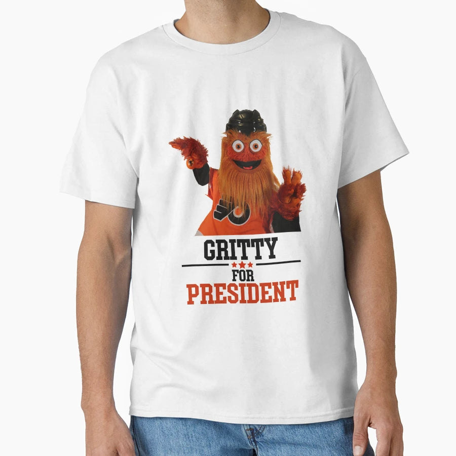 Gritty President T-Shirt - Custom Art Print Unisex - T-Shirt, Sweatshirt, Hoodie