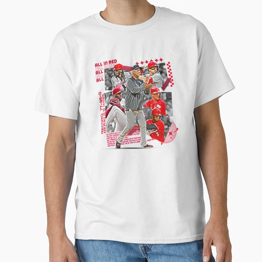 Cincinnati Team Squad Pete Rose T-Shirt - Casual Everyday Wear for Adults - T-Shirt, Sweatshirt, Hoodie