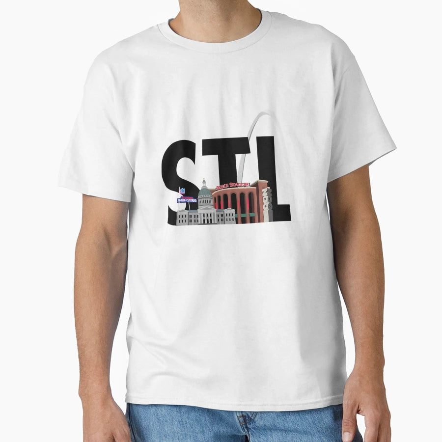 St Louis Illustration T-Shirt - Aesthetic Graphic for Adults - T-Shirt, Sweatshirt, Hoodie