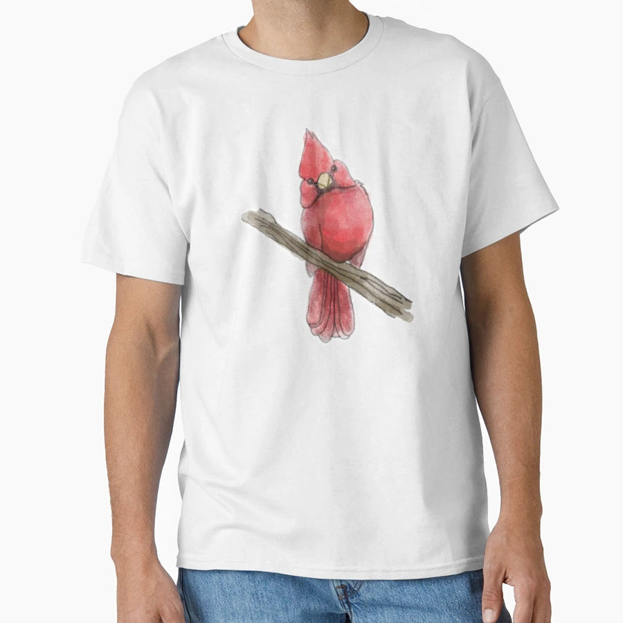 Cardinal Inquisitive T-Shirt - Custom Art Print Unisex - T-Shirt, Sweatshirt, Hoodie