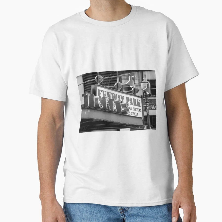 Fenway Tickets B W T-Shirt - Graphic Print Unisex - T-Shirt, Sweatshirt, Hoodie