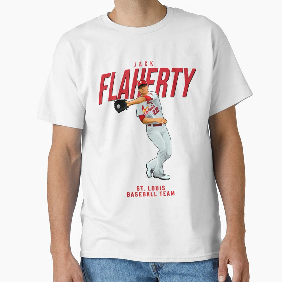 Jack Flaherty St Louis Baseball Team T-Shirt - Aesthetic Graphic Unisex - T-Shirt, Sweatshirt, Hoodie