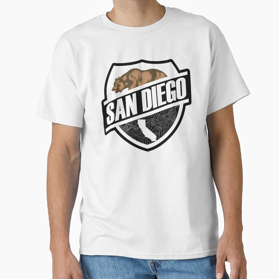 San Diego Shield T-Shirt - Casual Everyday Wear Unisex - T-Shirt, Sweatshirt, Hoodie