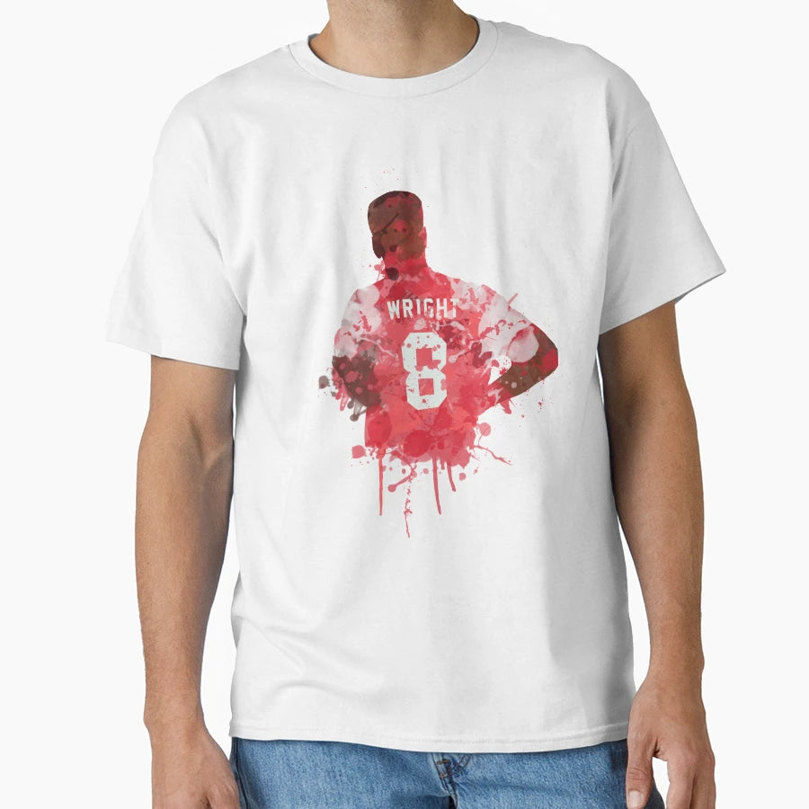 Wright Number 8 Art T-Shirt - Unique Graphic Men Women - T-Shirt, Sweatshirt, Hoodie