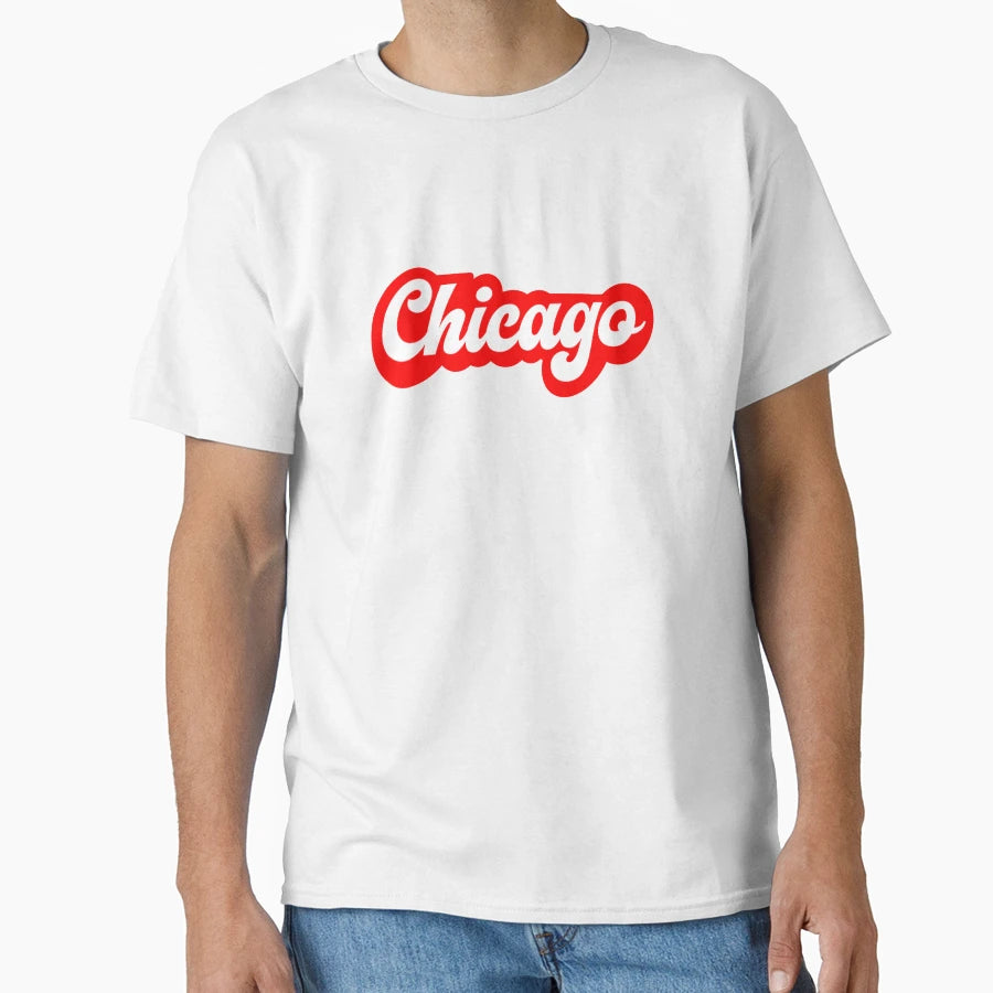 Chicago Script T-Shirt - Aesthetic Graphic Unisex - T-Shirt, Sweatshirt, Hoodie